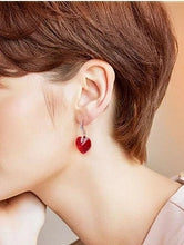 Load image into Gallery viewer, Heart Dangly Earrings and Necklace Set