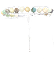Load image into Gallery viewer, Amazonite Silver Figure 8 Necklace