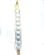 Load image into Gallery viewer, Angelite Yellow Gold Figure 8 Set