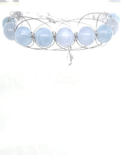 Load image into Gallery viewer, Angelite Silver Figure 8 Set