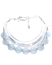 Load image into Gallery viewer, Angelite Silver Figure 8 Bracelet