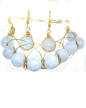 Load image into Gallery viewer, Angelite Yellow Gold Figure 8 Set