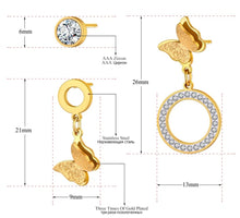Load image into Gallery viewer, Butterfly Statement Trio-Earrings