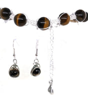 Load image into Gallery viewer, Tiger-eye Silver in Color Braided Set