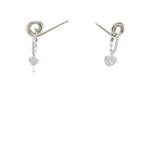 Load image into Gallery viewer, A Key to my Heart Hoop Earrings
