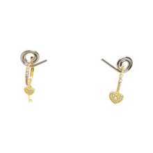 Load image into Gallery viewer, A Key to my Heart Hoop Earrings