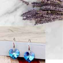 Load image into Gallery viewer, Heart Dangly Earrings and Necklace Set