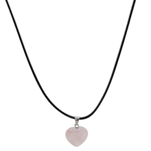 Load image into Gallery viewer, Pink Jade Heart Necklace