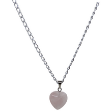Load image into Gallery viewer, Pink Jade Heart Necklace