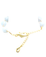 Load image into Gallery viewer, Angelite Braided Yellow Gold Bracelet
