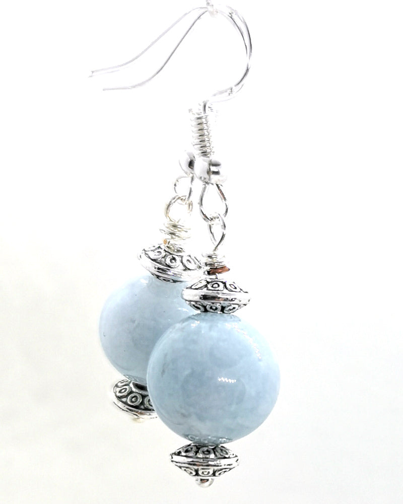 Angelite Silver Norm Earrings