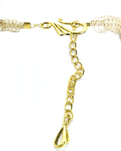 Load image into Gallery viewer, Angelite Yellow Gold Figure 8 Bracelet
