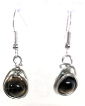 Load image into Gallery viewer, Tiger-eye Wrap Nest Silver Earrings
