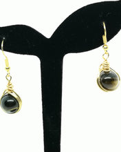 Load image into Gallery viewer, Natural Tiger-eye Nest-Wrap Earrings
