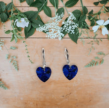 Load image into Gallery viewer, Heart Dangly Earrings and Necklace Set
