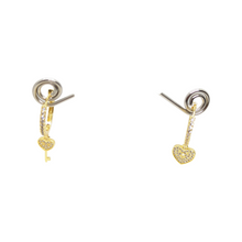 Load image into Gallery viewer, A Key to my Heart Hoop Earrings
