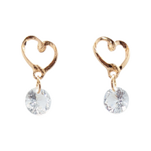 Load image into Gallery viewer, Your Sparkling Heart Earrings
